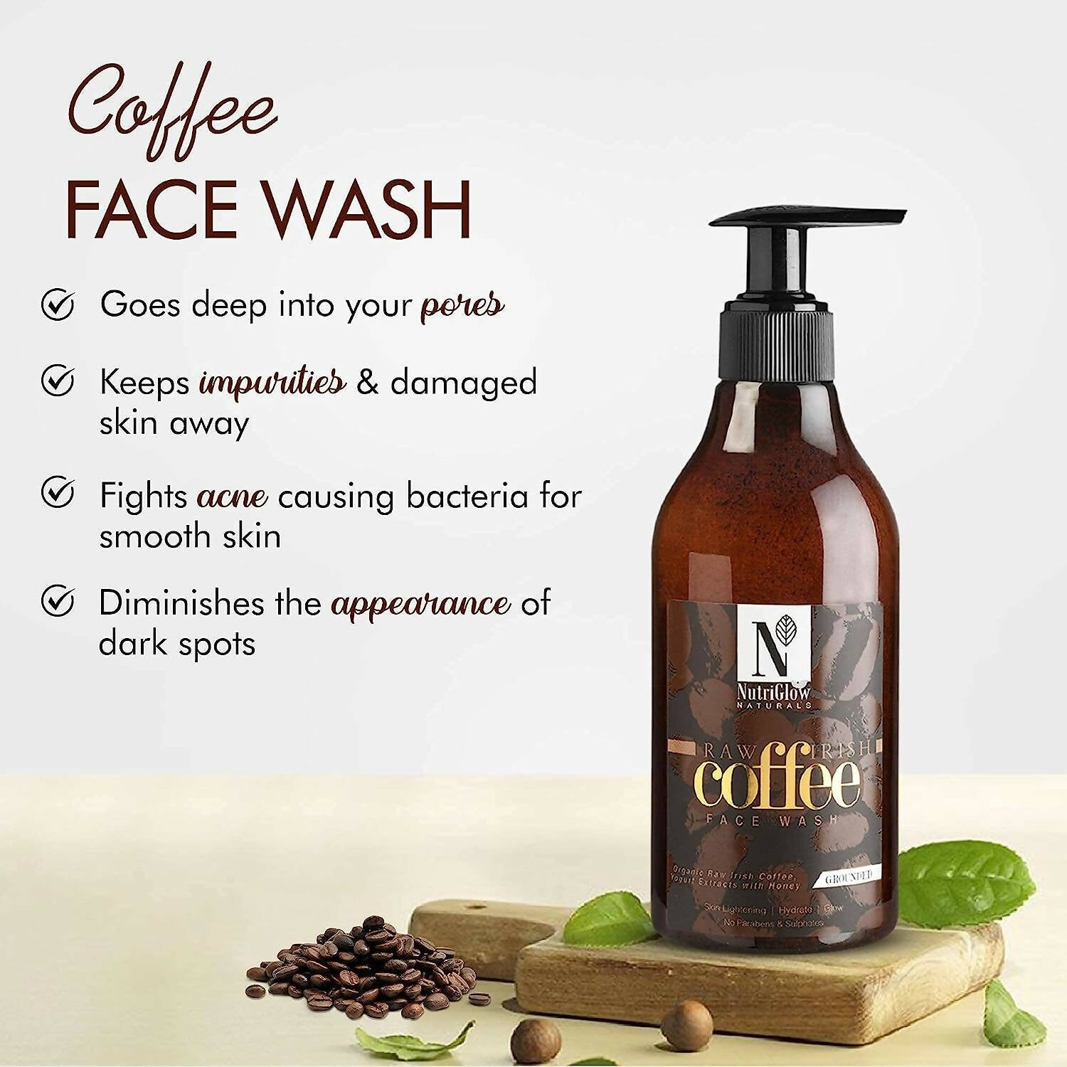NutriGlow NATURAL's Coffee Face Wash - Distacart