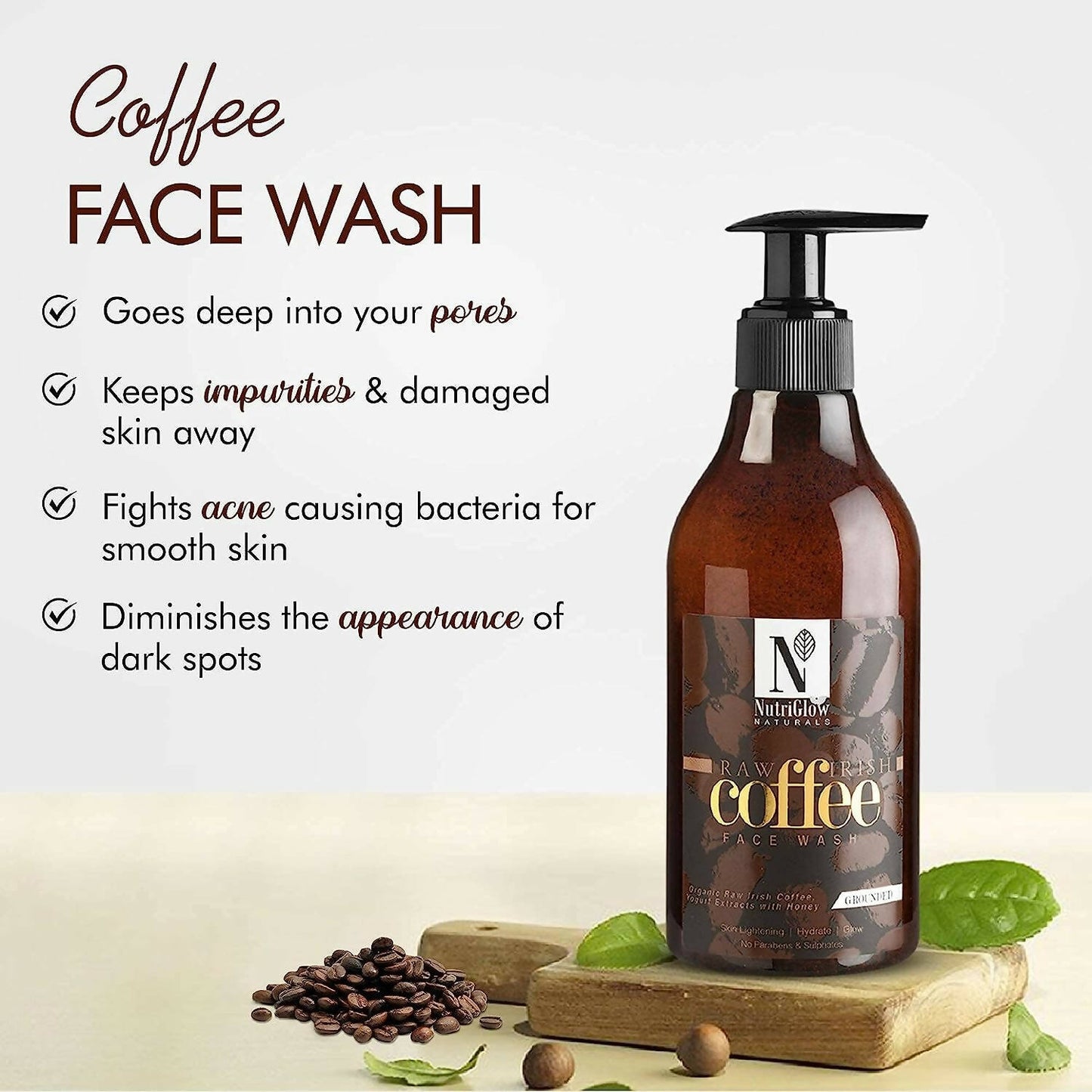 NutriGlow NATURAL's Coffee Face Wash - Distacart