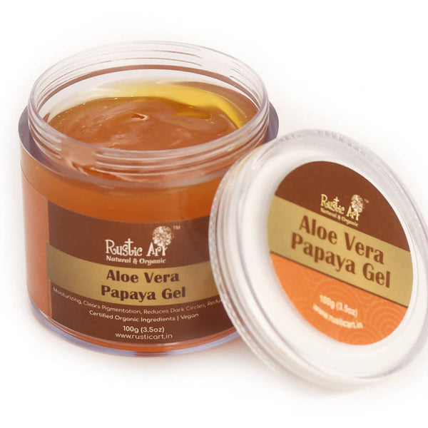 Rustic Art Aloevera Papaya Gel - Distacart