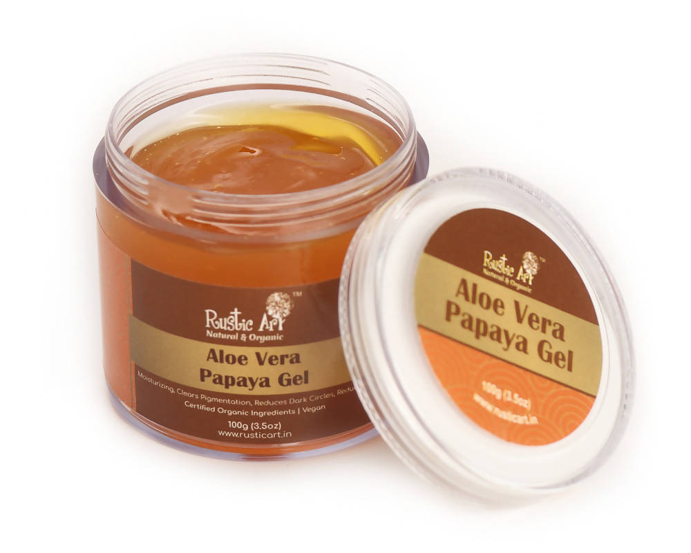 Rustic Art Aloevera Papaya Gel - Distacart