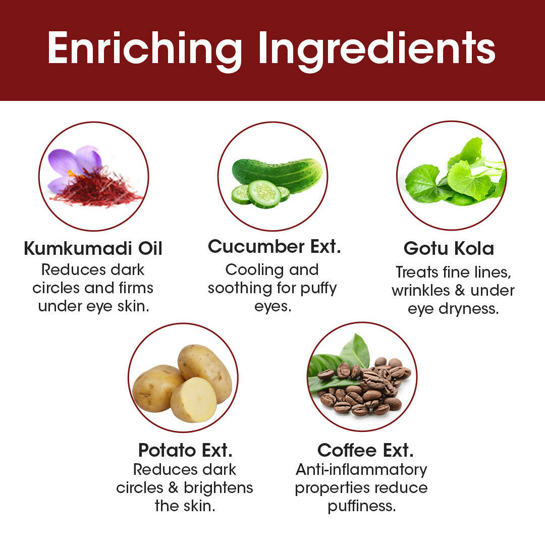 TAC - The Ayurveda Co. Kumkumadi Under Eye Serum - Distacart