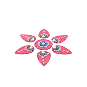 Kundan HandiKrafts Drop Rangoli Red (Baby) - Distacart