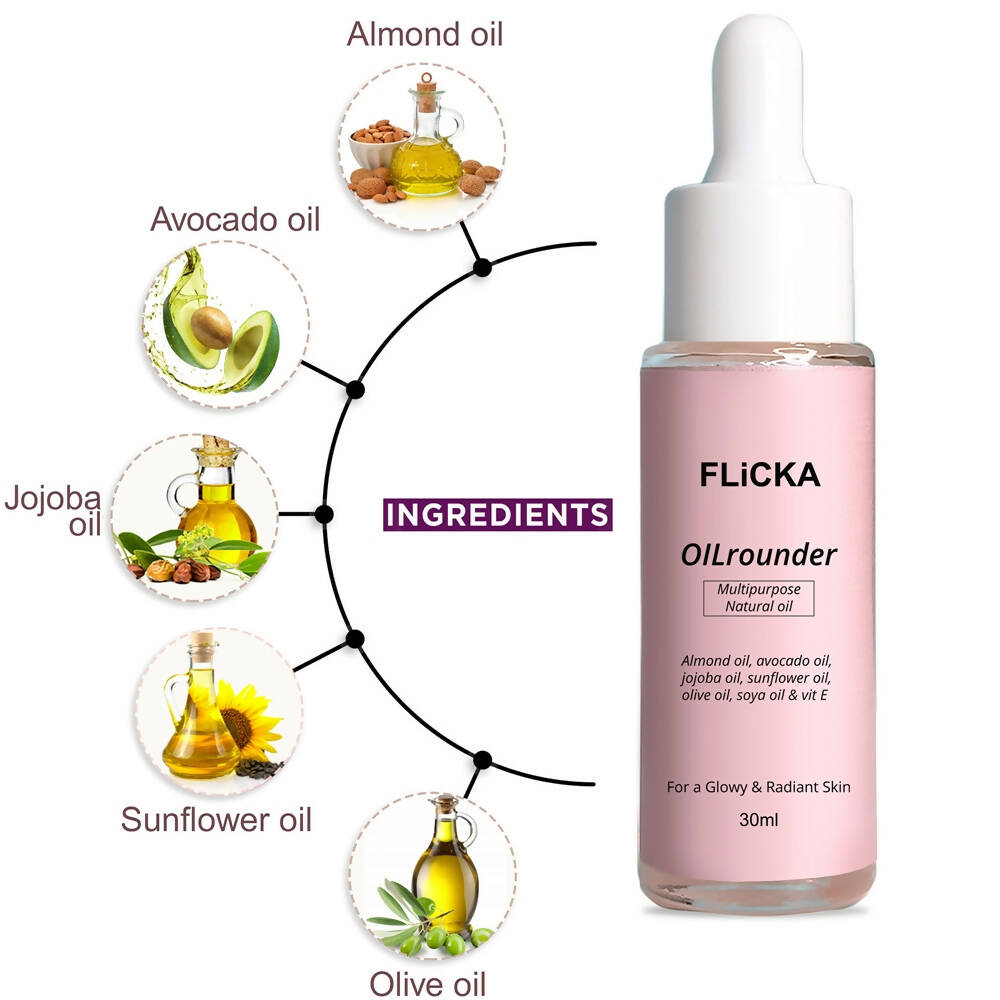 Flicka Oil Rounder Multi-Purpose Oil - Distacart