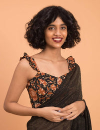 Thumbnail for Suta Black Woven Zari Striped Pure Handloom Cotton Saree - Distacart