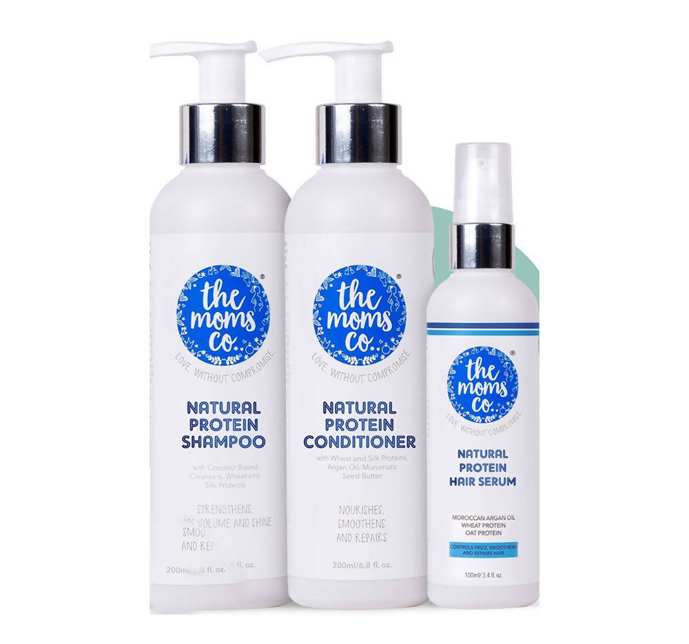 The Moms Co Anti Hair Fall 3-Step Protein Kit - Distacart