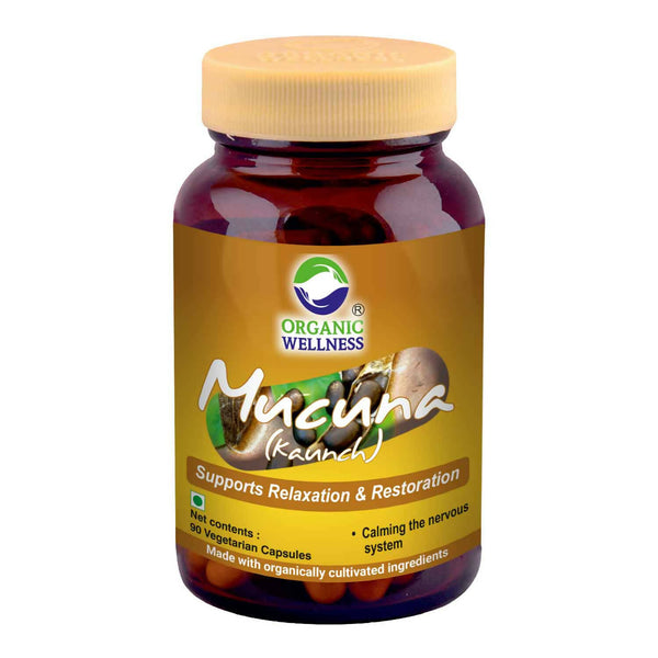 Organic Wellness Mucuna Kaunch Vegetarian Capsules - Distacart