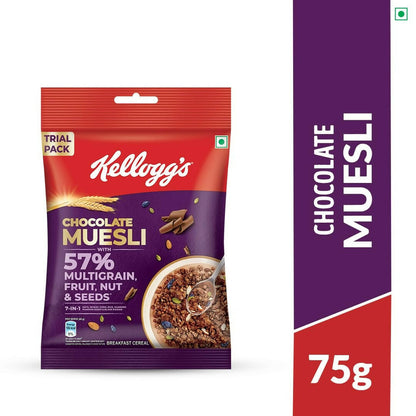 New Kellogg's Chocolate Muesli 57% Multigrain, Fruit, Nut & Seeds - Distacart