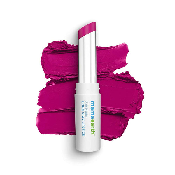 Mamaearth Soft Matte Long Stay Lipstick - Mulberry Pink - Distacart