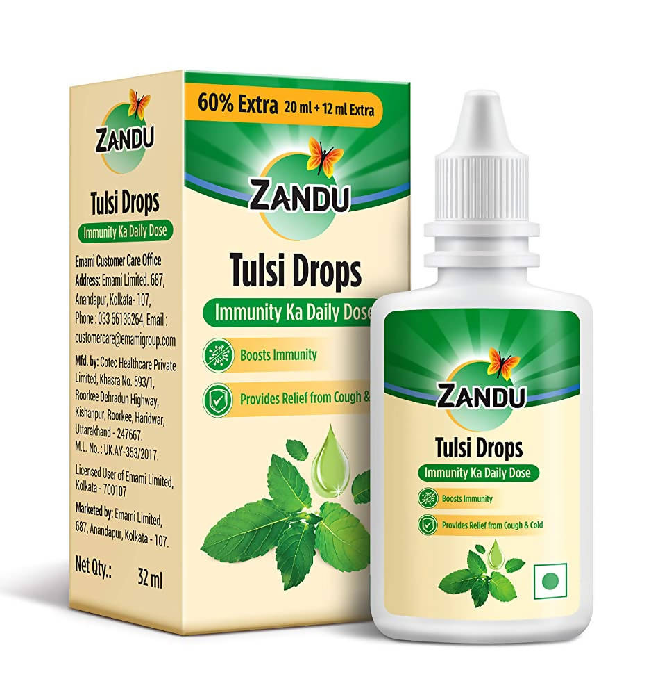 Zandu Tulsi Drops - Distacart