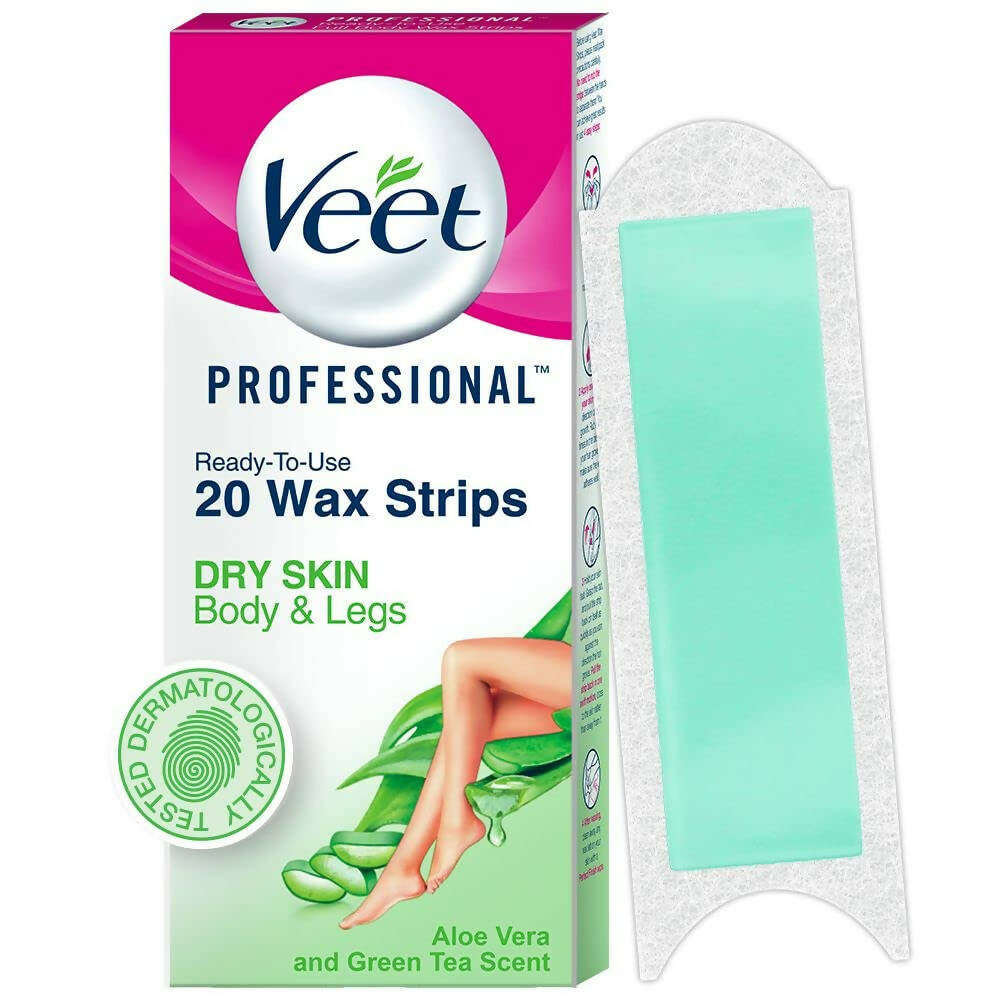 Veet Professional Waxing Strips for Women - Dry Skin - Distacart