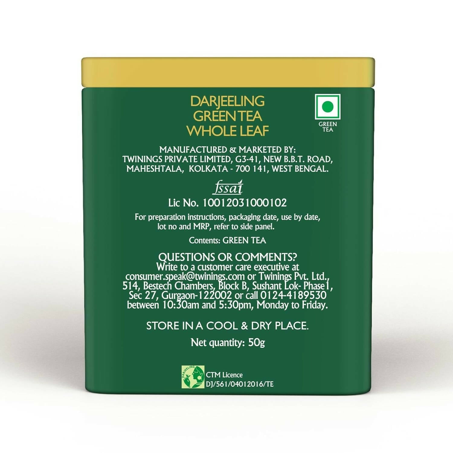 Twinings Darjeeling Green Whole Leaf Tea - Distacart