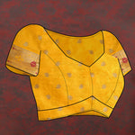 Thumbnail for Lorenvalley Fashion Gold Soft Paithani Silk Woven Design Gold Zari Meenakari Weaving Saree - Distacart