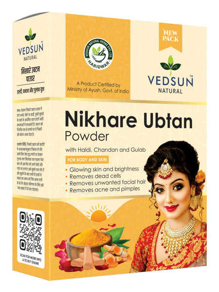 Vedsun Naturals Nikhare Ubtan Powder for Face and Skin - Distacart