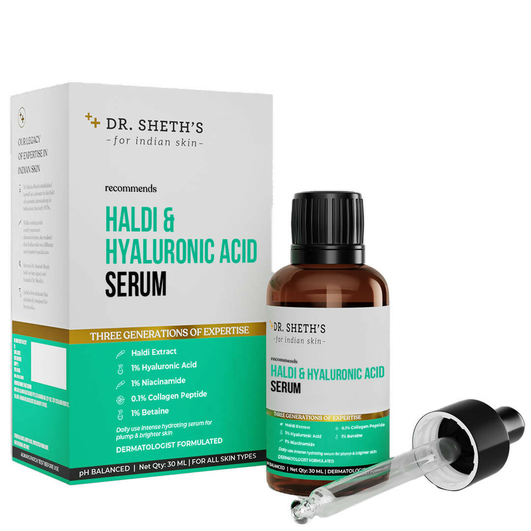 Dr. Sheth's Haldi & Hyaluronic Acid Face Serum - Distacart