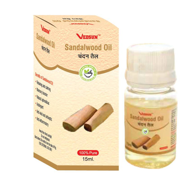 Vedsun Naturals Sandalwood Aroma Oil Pure & Organic for Skin and Fragrance - Distacart