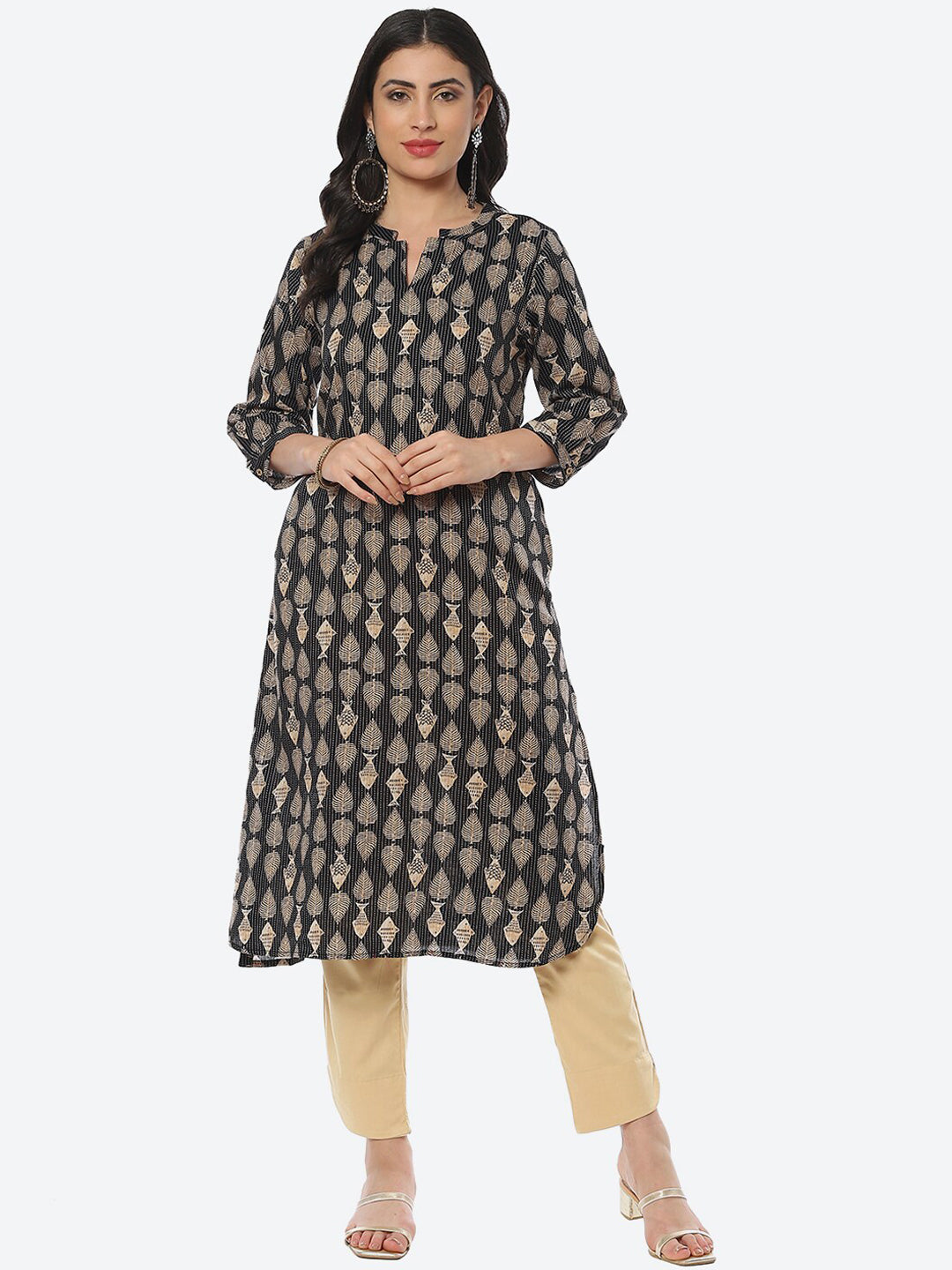 Biba Women Ethnic Motifs Printed Kurta - Distacart