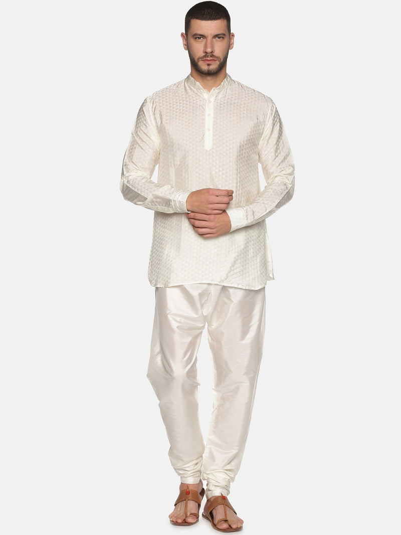 Sethukrishna Cream-Coloured Kurta with Pyjamas For Men - Distacart