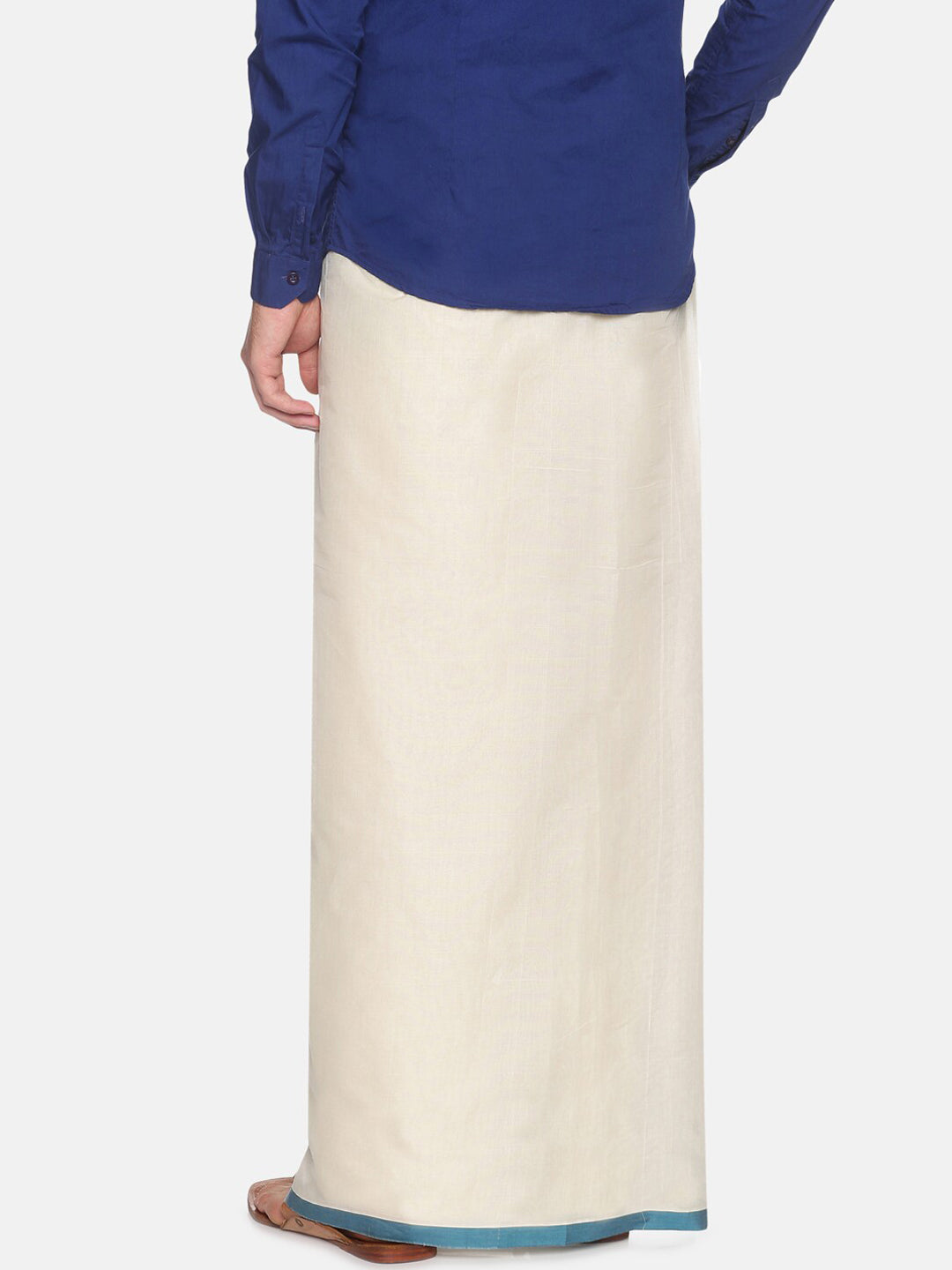 Sethukrishna Mens Off White Traditional Kerala Double Mundu - Distacart