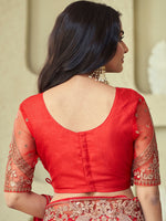 Thumbnail for Mitera Striped Embroidered Saree - Distacart