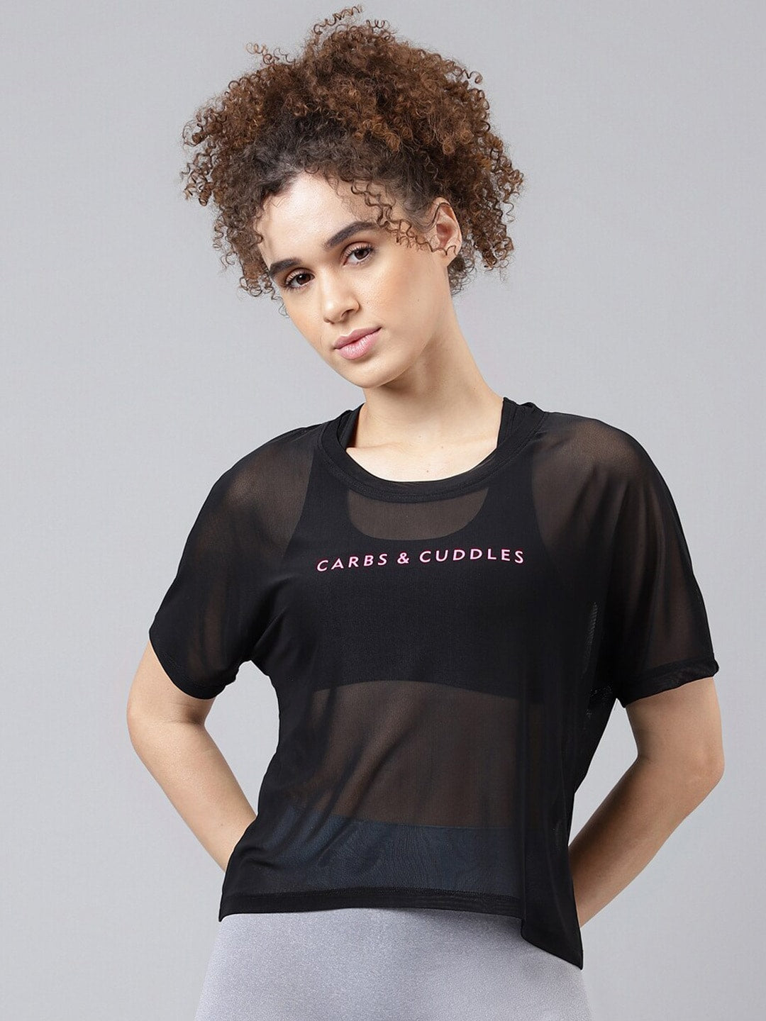 MKH Typography Printed Relaxed Fit Sheer Dri-FIT T-shirt - Distacart