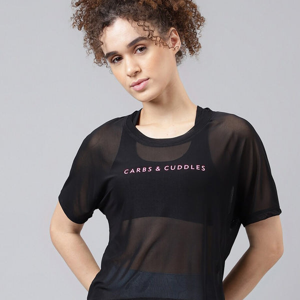 MKH Typography Printed Relaxed Fit Sheer Dri-FIT T-shirt - Distacart