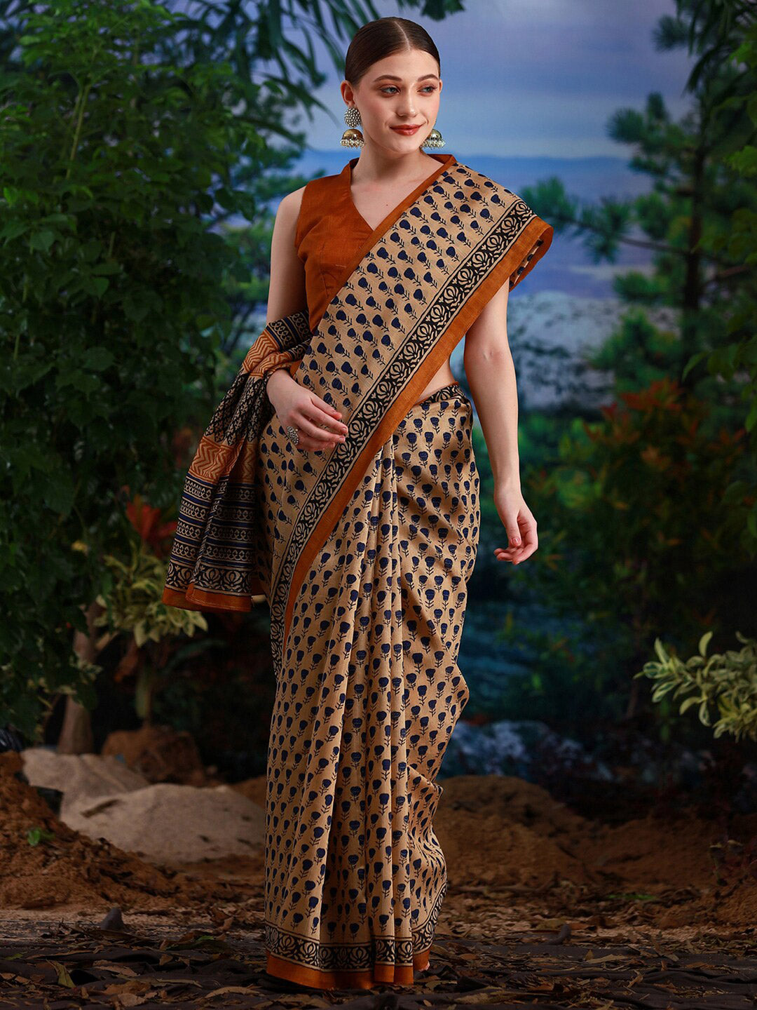 Kalini Bagh Printed Art Silk Bagh Saree - Distacart