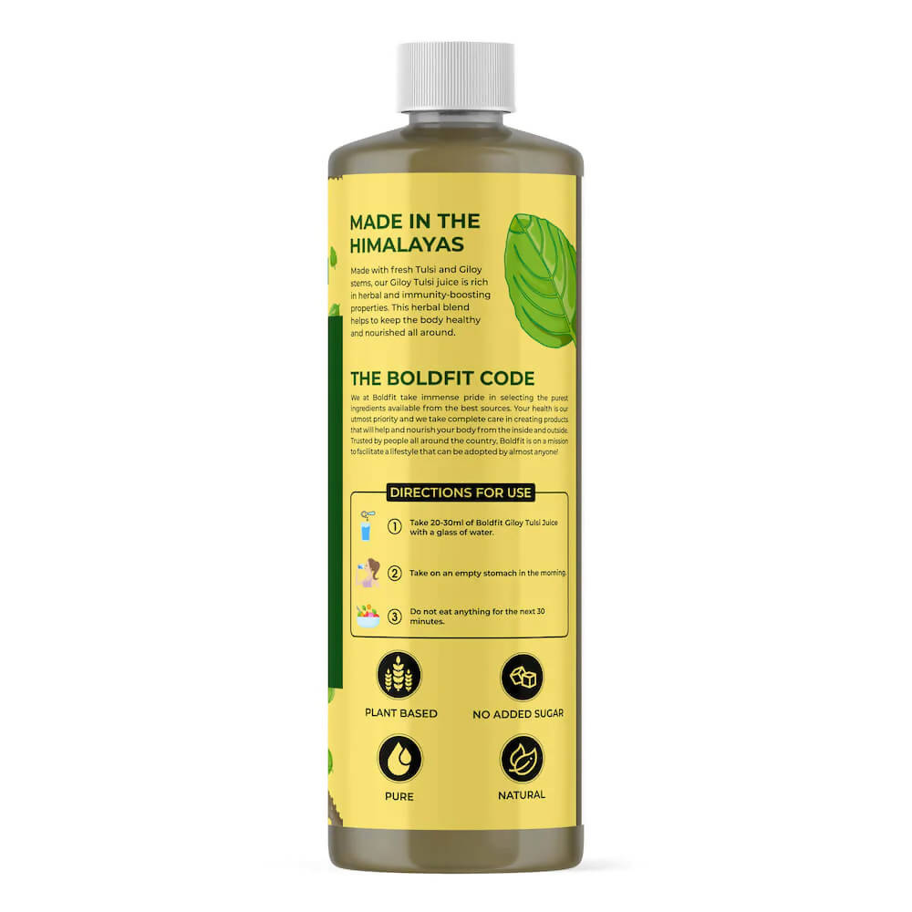 Boldveda Cold Pressed Tulsi Giloy Juice - Distacart