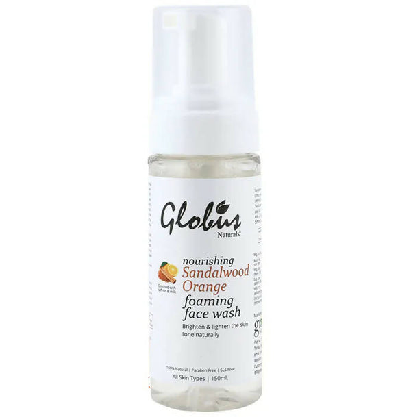 Globus Naturals Sandalwood Orange Foaming Face Wash - Distacart