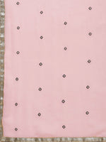 Thumbnail for Saree Mall Pink & Navy Blue Embroidered Saree - Distacart