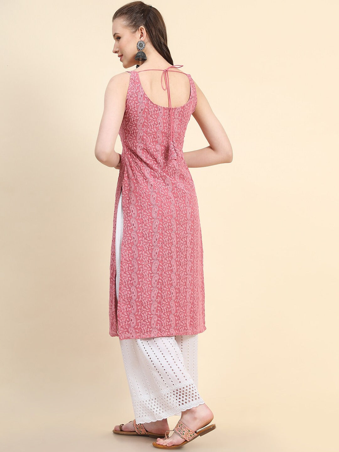 Kalini Ethnic Motifs Embroidered Sequinned Kurta - Distacart