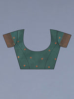 Thumbnail for Kalini Ethnic Motifs Woven Design Zari Silk Cotton Kanjeevaram Saree - Distacart