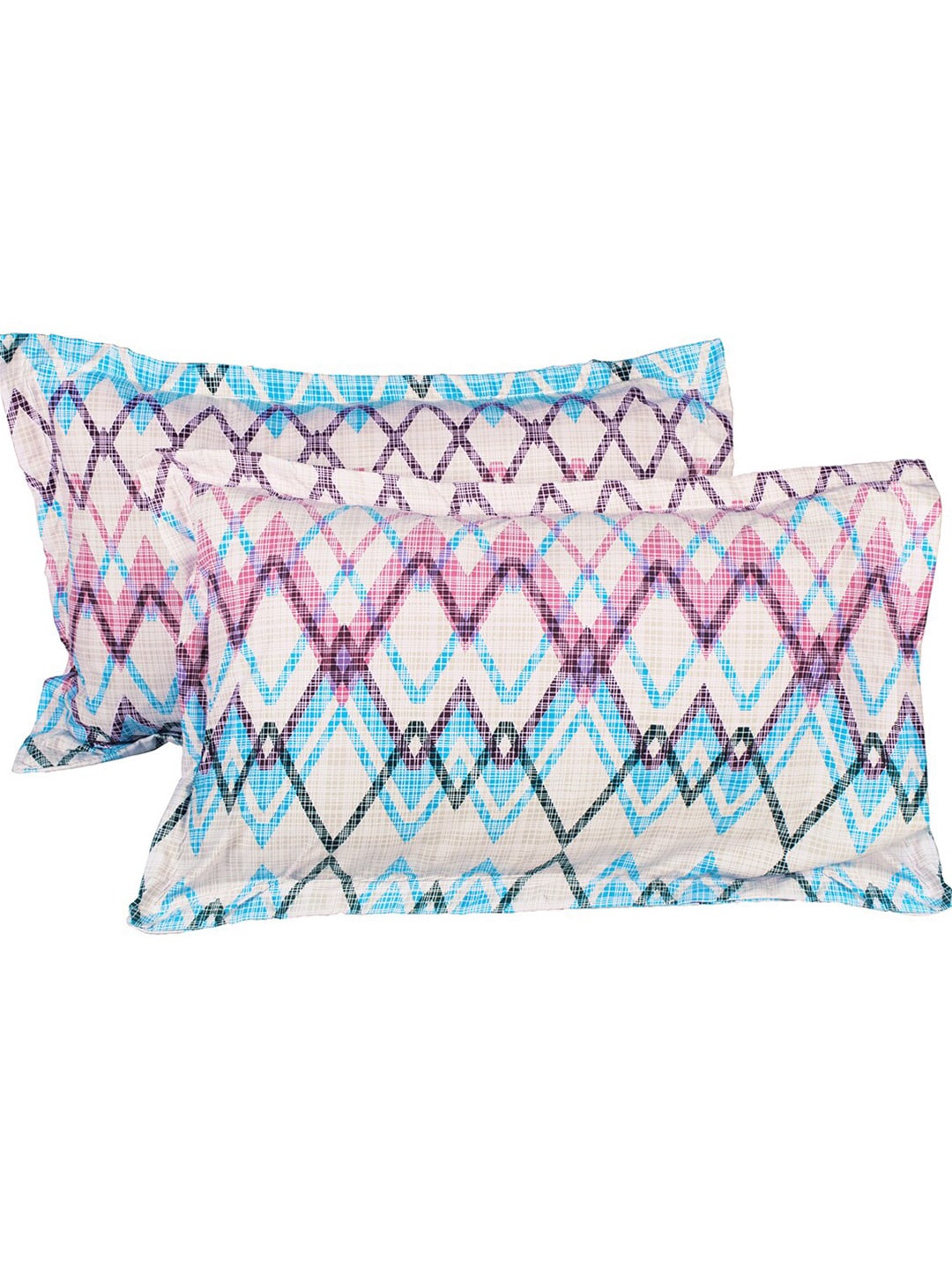 Story@home Tango Pink & White Printed 240 TC King Bedsheet with 2 Pillow Covers - Distacart