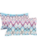 Thumbnail for Story@home Tango Pink & White Printed 240 TC King Bedsheet with 2 Pillow Covers - Distacart