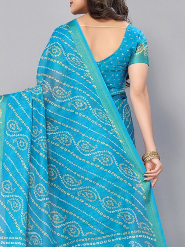 Kalini Bandhani Printed Saree - Distacart