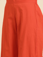 Thumbnail for Sangria Women Pure Cotton Kurta with Palazzos - Distacart