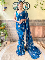 Thumbnail for Mitera Embellished Sequinned Saree - Distacart