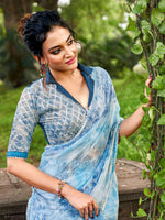 Thumbnail for Tikhi Imli Tie and Dye Chiffon Saree - Distacart