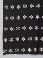 Thumbnail for Khushal K Women Black Floral Yoke Design Kurta with Palazzos - Distacart