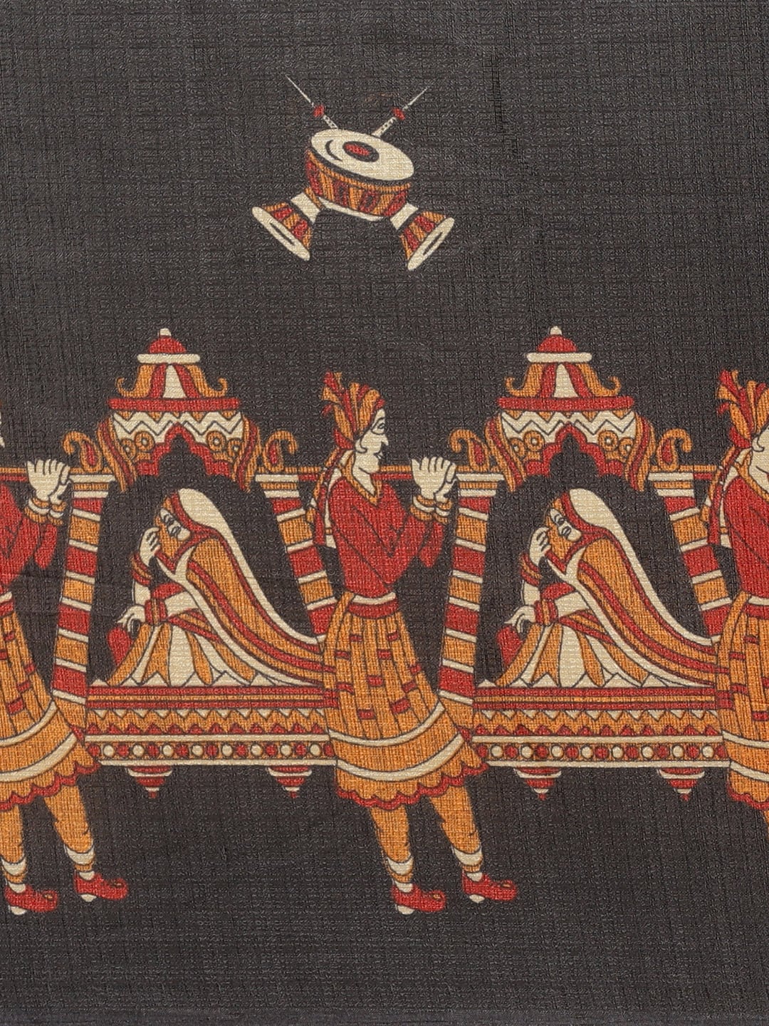 Saree Mall Black & Red Printed Saree - Distacart
