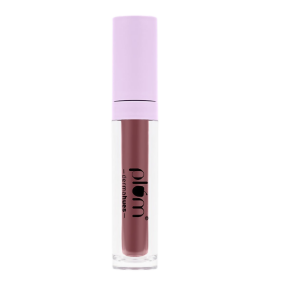 Plum Glassy Glaze Lip Lacquer 3-in-1 Lipstick + Lip Balm + Gloss 04 Blushing Babe - Distacart