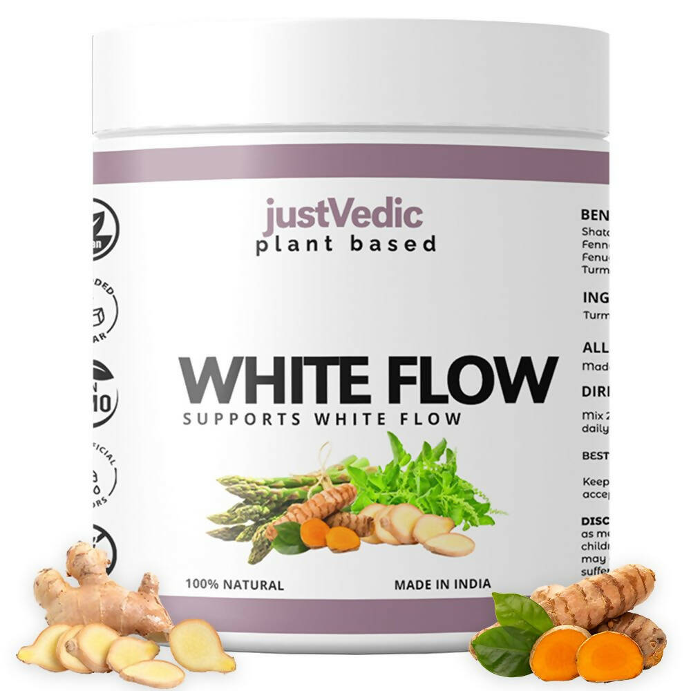 Just Vedic White Flow Drink Mix - Distacart