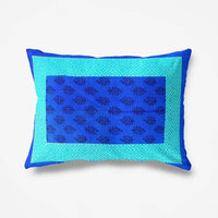 Thumbnail for Vamika Printed Cotton Blue Bedsheet With Pillow Covers (LEOC_GADD_B) - Distacart