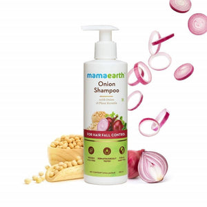 Mamaearth Onion Shampoo For Hair Fall Control