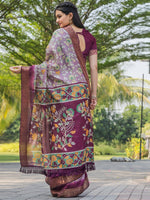 Thumbnail for Tikhi Imli Floral Printed Zari Ready to Wear Saree - Distacart
