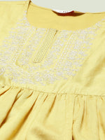 Thumbnail for Biba Floral Embroidered Thread Work Anarkali Kurta - Distacart