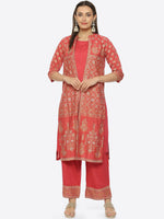 Thumbnail for Biba Women Kurta With Palazzos With Jacket - Distacart