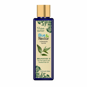 Blue Nectar Briganantadi - D Tea Tree Scalp & Anti Dandruff Hair Oil - Distacart