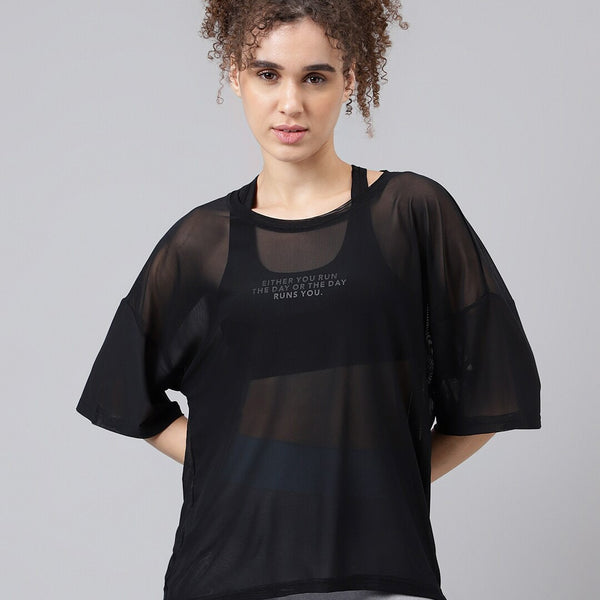 MKH Typography Printed Dri-FIT Relaxed Fit Sports T-shirt - Distacart