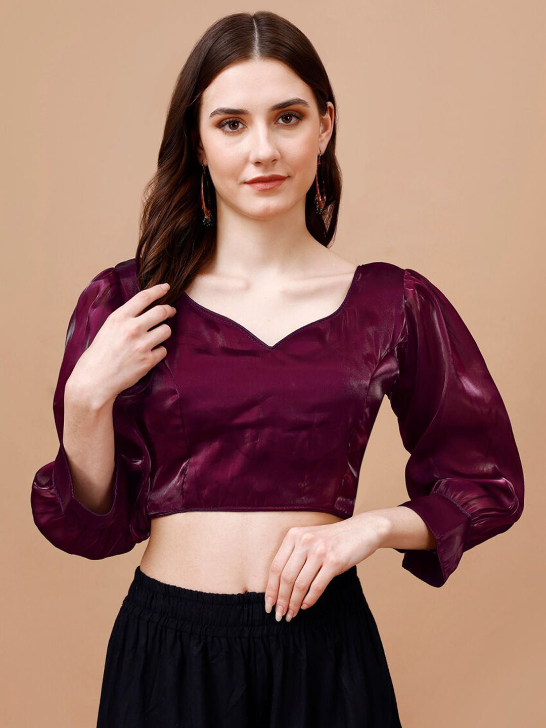 Tikhi Imli Sweetheart Neck Saree Blouse - Distacart