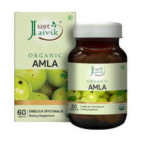 Thumbnail for Just Jaivik Organic Amla Tablets